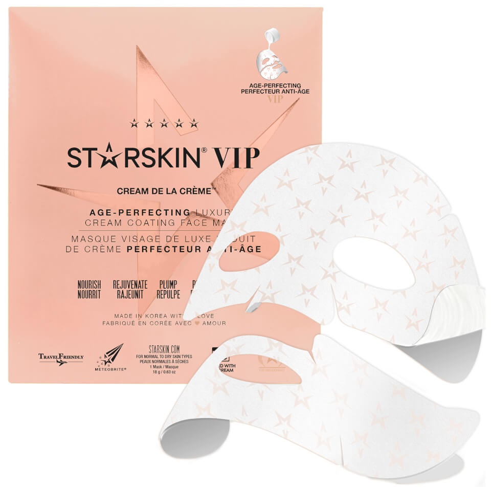 STARSKIN Vip Cream De La Crème Age-Perfecting Luxury Cream Coated Sheet Face Mask
