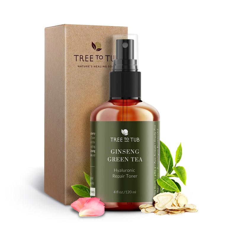Tree to Tub Ginseng Green Tea Toner With Hyaluronic Acid