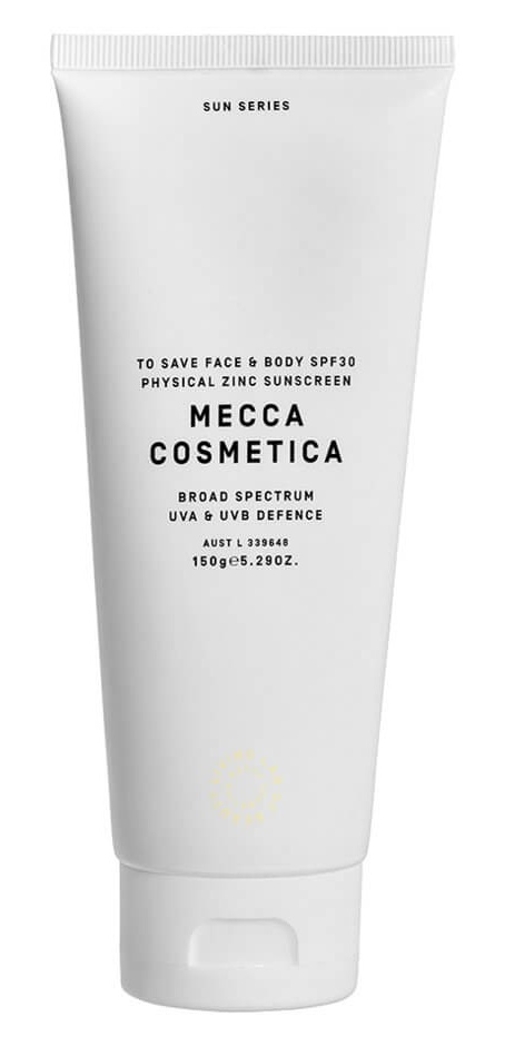 Mecca Cosmetica To Save Face & Body SPF30 Physical Zinc Sunscreen