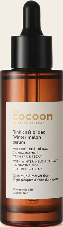 the Cocoon Winter Melon Serum With Winter Melon Extract, 7% Niacinamide, Tea Tree & Teca