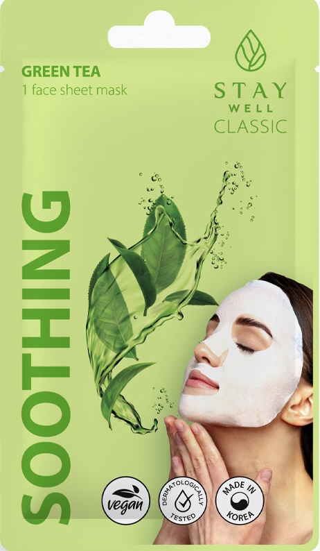 Stay Well Classic Mask Soothing Green Tea