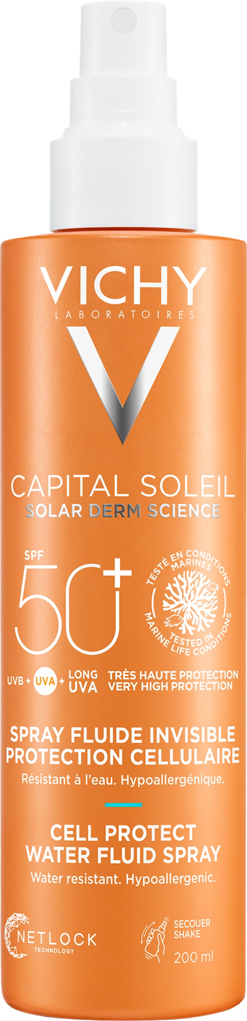 Vichy Capital Soleil Cell Protect Invisible High UVA + UVB Sun Protection Spray SPF 50+