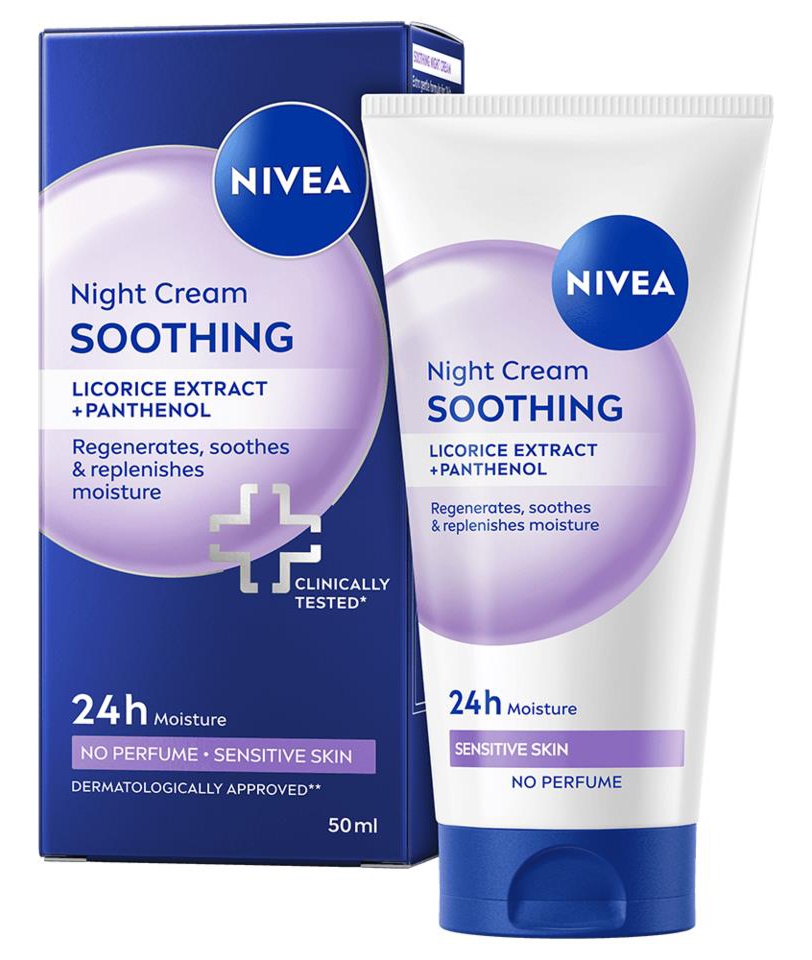Nivea Soothing Night Face Cream With Panthenol