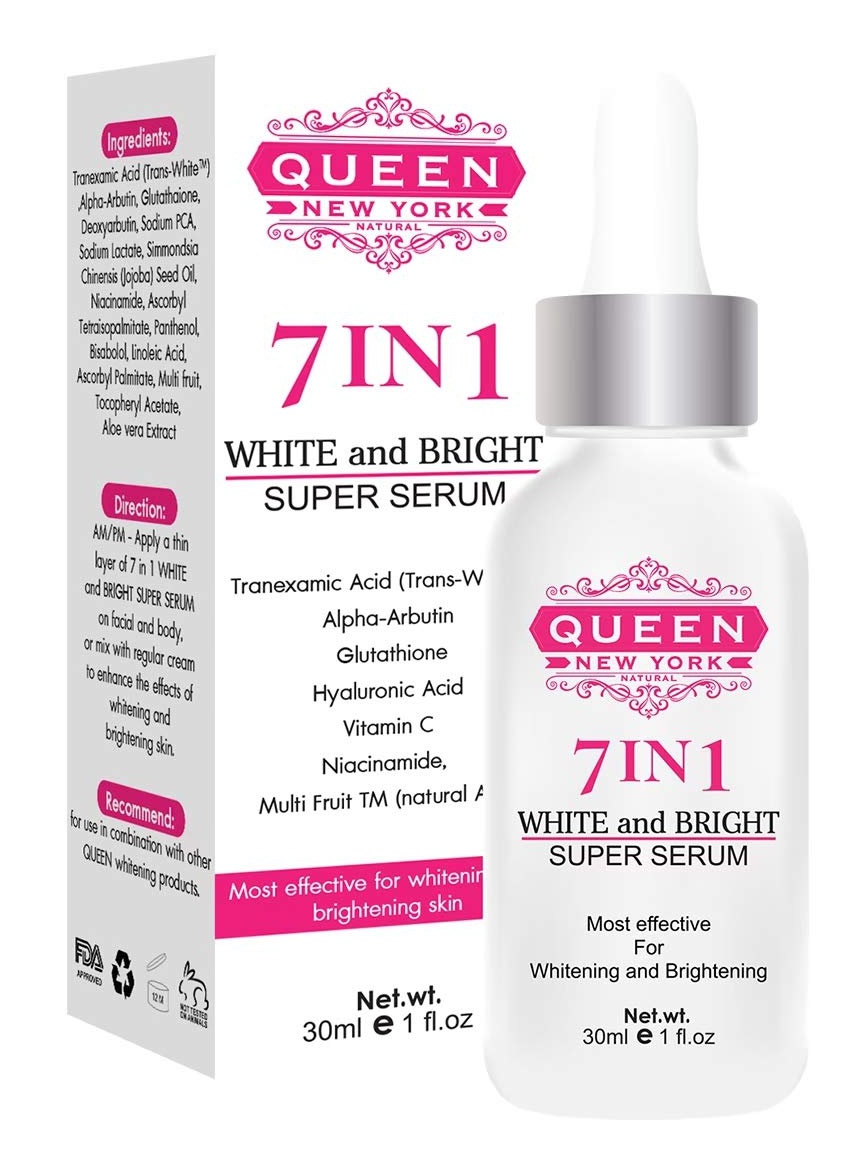 Queen Natural New York 7 In 1 White And Bright Super Serum