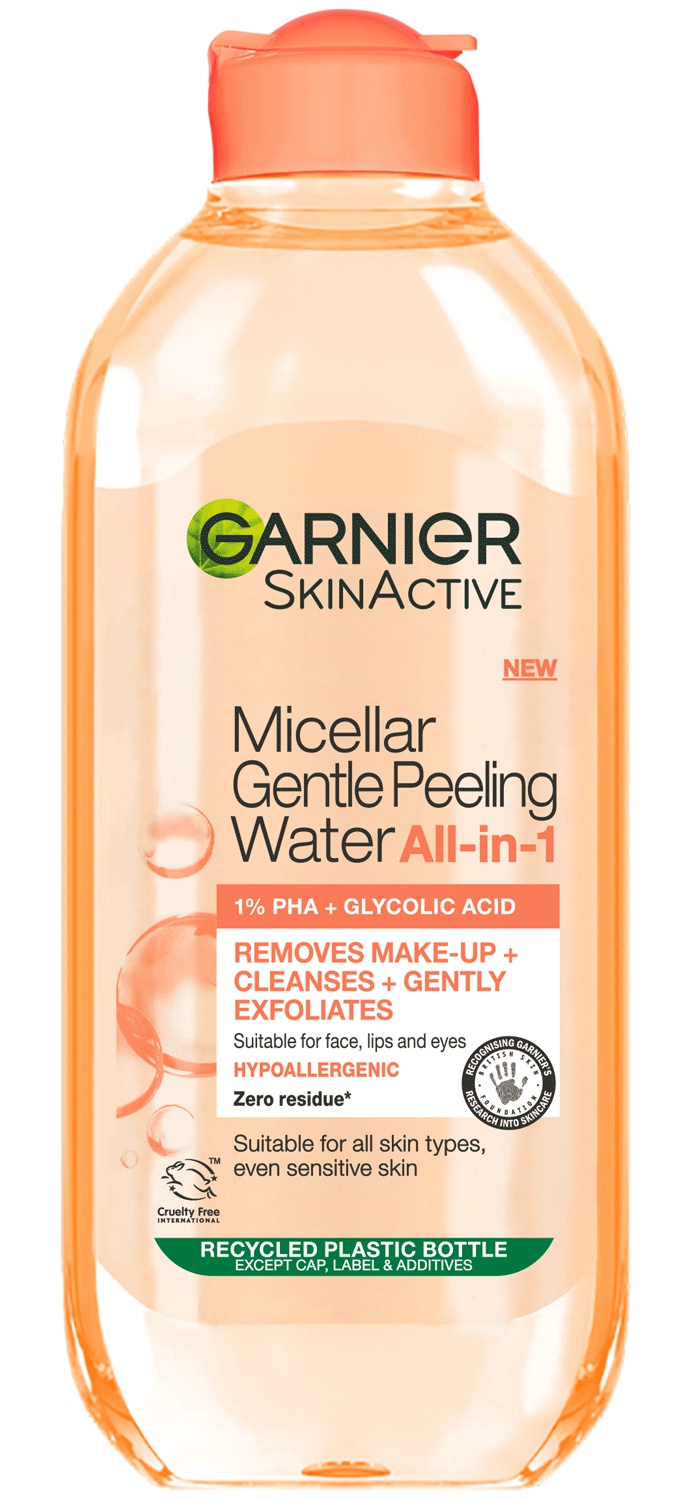 Garnier Skinactive Micellar Gentle Peeling Water With 1% PHA And Glycolic Acid