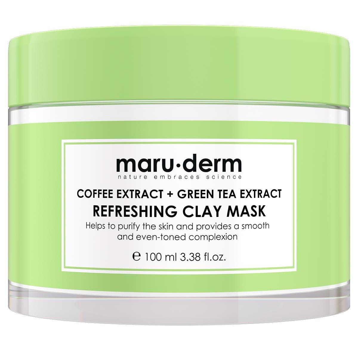 Maruderm Coffee extract +Green tea extract refreshing clay mask