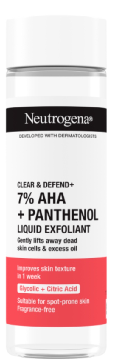 Neutrogena Clear & Defend+ Liquid Exfoliant With AHA and Panthenol