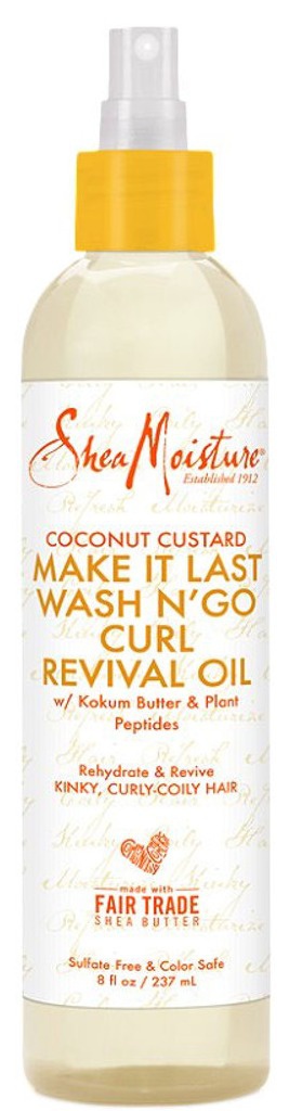 SheaMoisture Coconut Custard Make It Last Wash N' Go Curl Revival Oil
