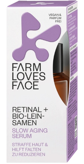 Farm loves Face Serum Slow Aging Retinal + Bio-leinsamen