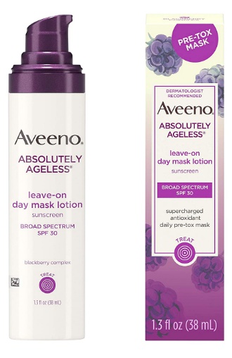 Aveeno Absolutely Ageless Leave-On Day Mask Face Lotion With Spf 30