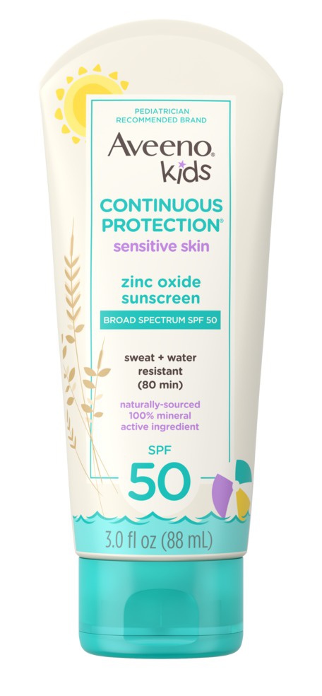 Aveeno Kids Continuous Protection Lotion Sunscreen With Broad Spectrum SPF 50