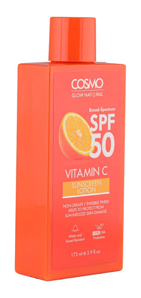 Cosmo Broad Spectrum SPF50 Vitamin C Sunscreen Lotion