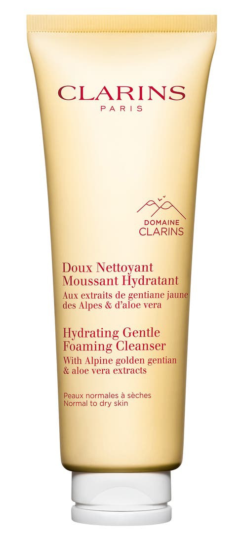 Clarins Hydrating Gentle Foaming Cleanser With Alpine Golden Gentians & Aloe Vera Extracts