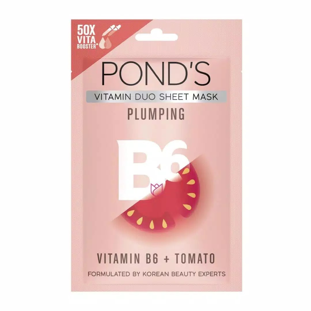 Pond's Vitamin's Duo Sheet Mask Vitamin B6 + Tomato