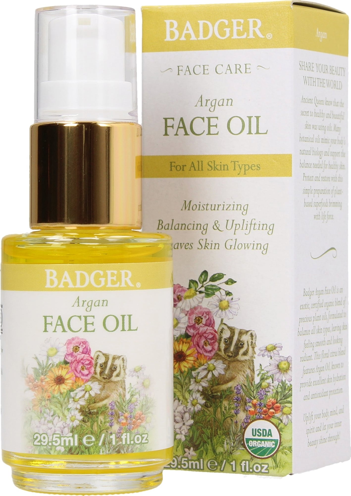 Badger Argan Face Oil For All Skin Types