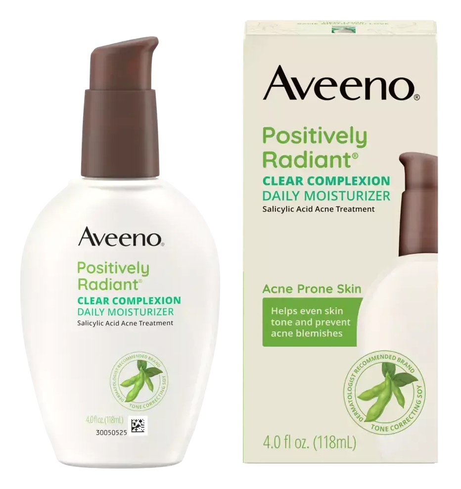 Aveeno Positively Radiant® Clear Complexion Daily Moisturizer Salicylic Acid Acne Treatment