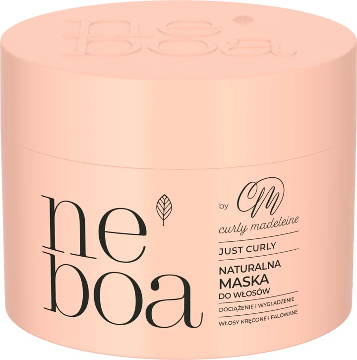 NEBOA by Curly Madeleine Just Curly Naturalna Maska Do Włosów, Dociążenie I Wygładzenie