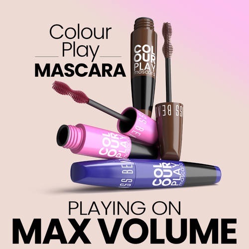Swiss beauty Waterproof Volumizing Colour Play Mascara
