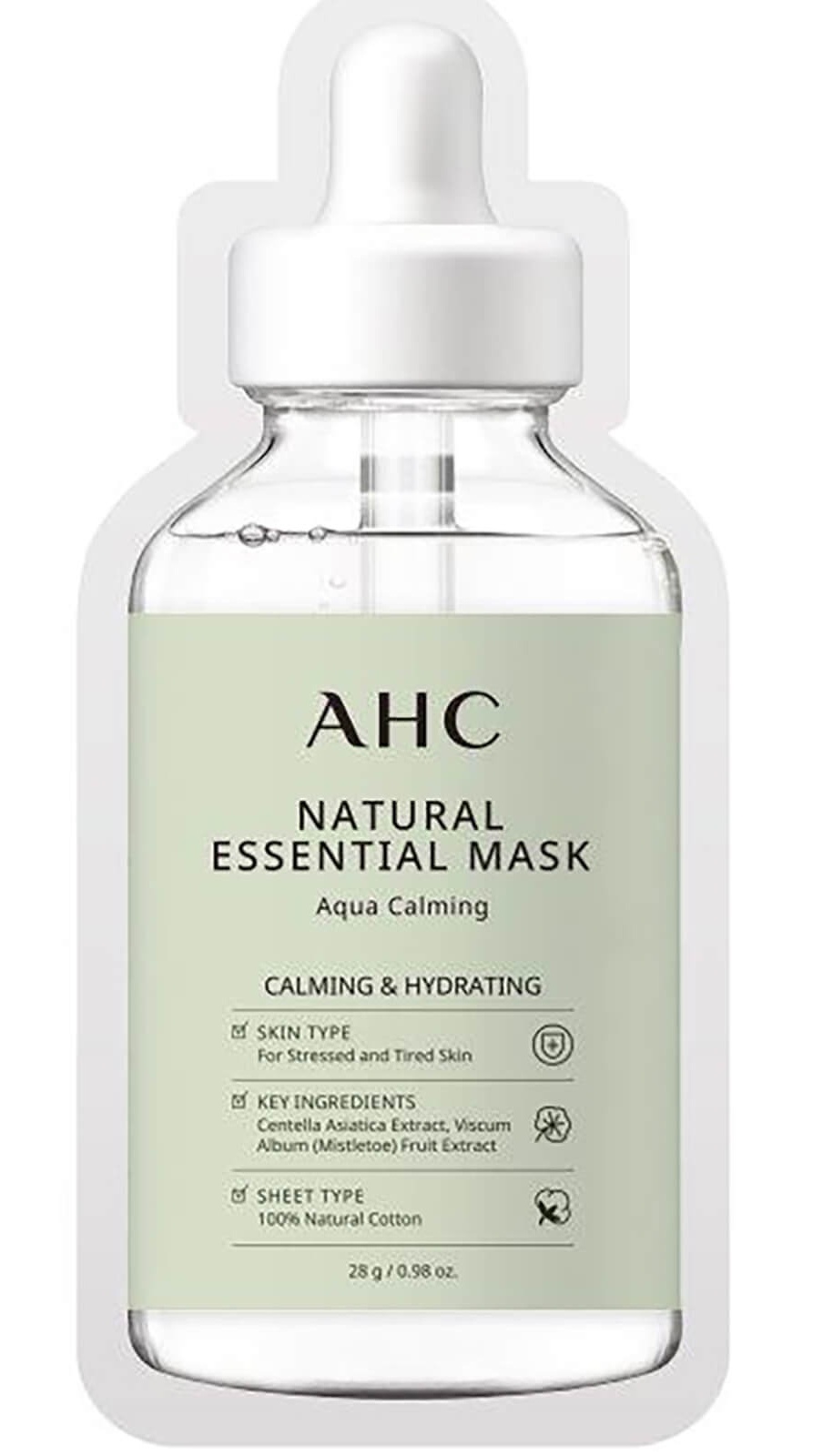 AHC Natural Essential Face Mask Hydrating And Nourishing For Tired Skin