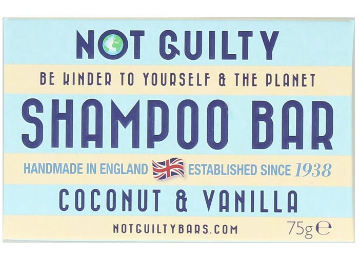 Not Guilty Coconut And Vanilla Shampoo Bar