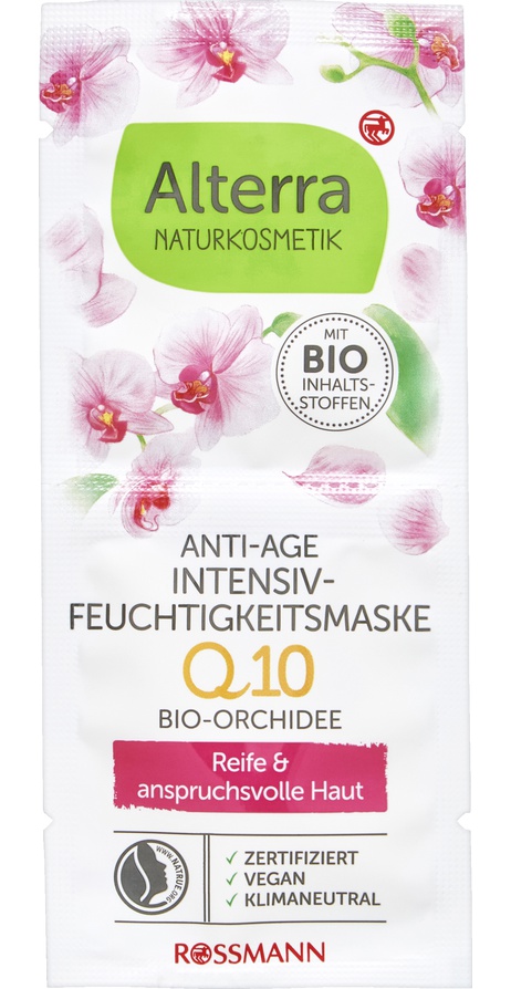 Alterra Anti-Age Intensiv-Feuchtigkeitsmaske Q10 Bio Orchidee