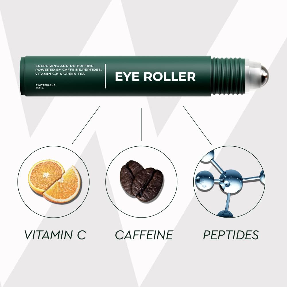 Wolf Project Energizing Undereye Roller With Caffeine, Vitamin C, Peptides