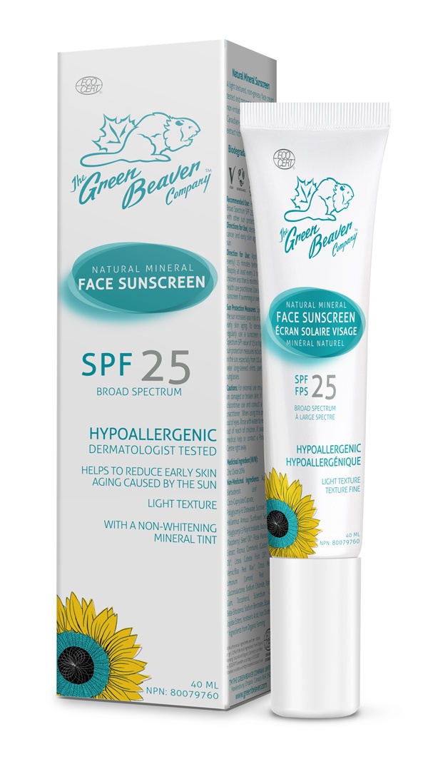 Green Beaver Natural Mineral Face Sunscreen SPF 25