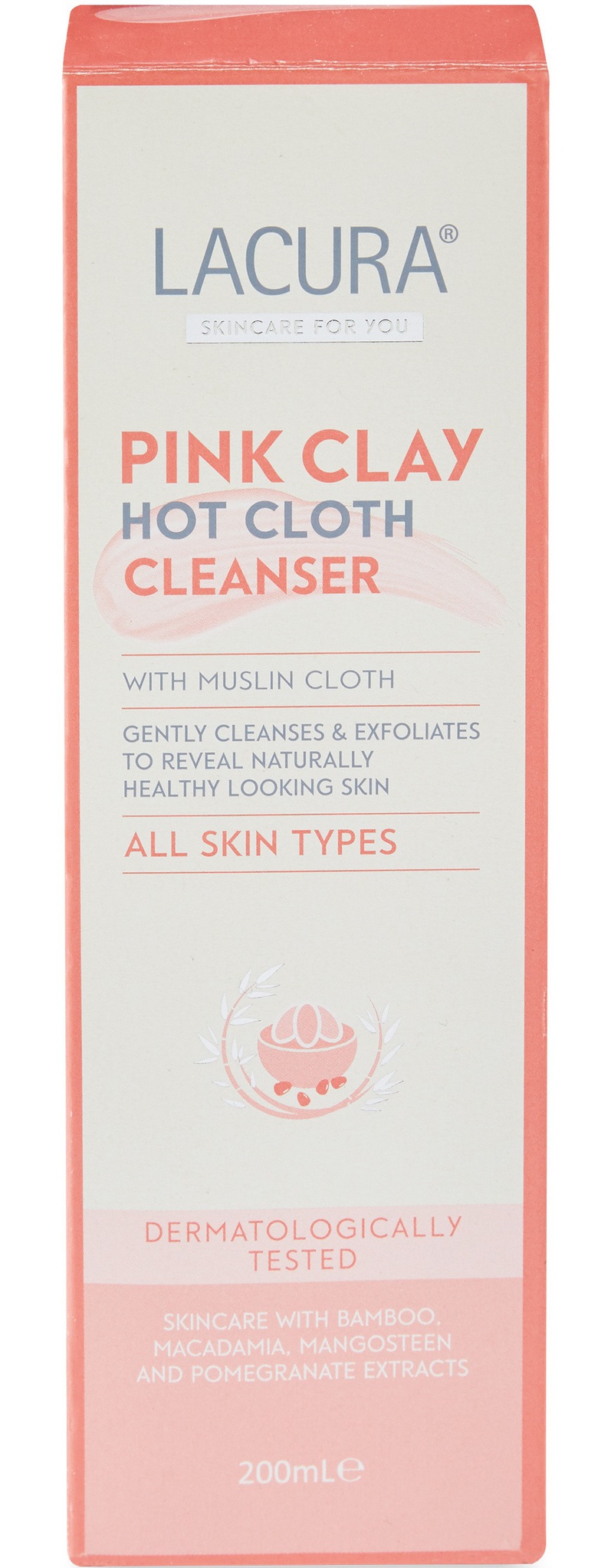 LACURA Pink Clay Hot Cloth Cleanser
