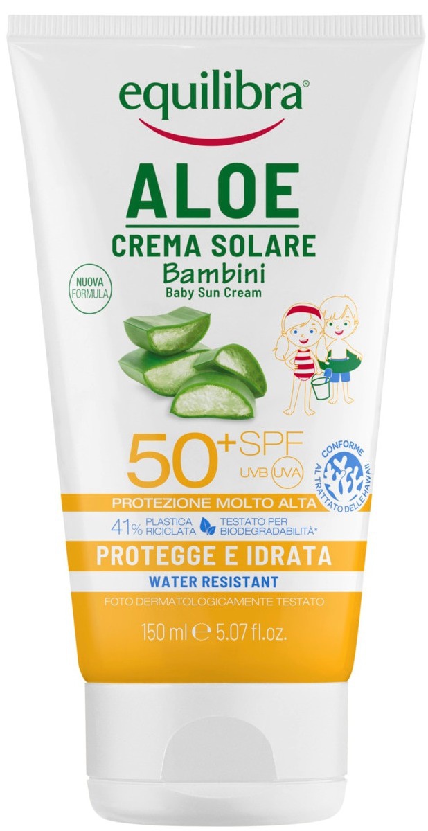 Equilibra Aloe Crema Solare Bambini (Baby Sun Cream) SPF 50+