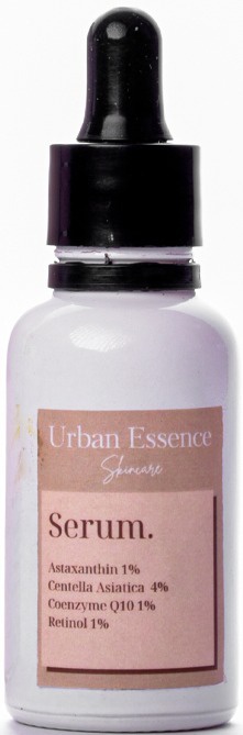 Urban Essence Antioxidant Powerhouse Serum | 1% Astaxanthin | 4% Centella Asiatica | 1% Coenzyme Q10 | 1% Retinol | 3% Niacinamide -