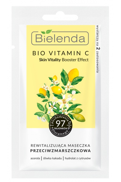 Bielenda Bio Vitamin C Skin Vitality Booster Effect Revitalizing Mask