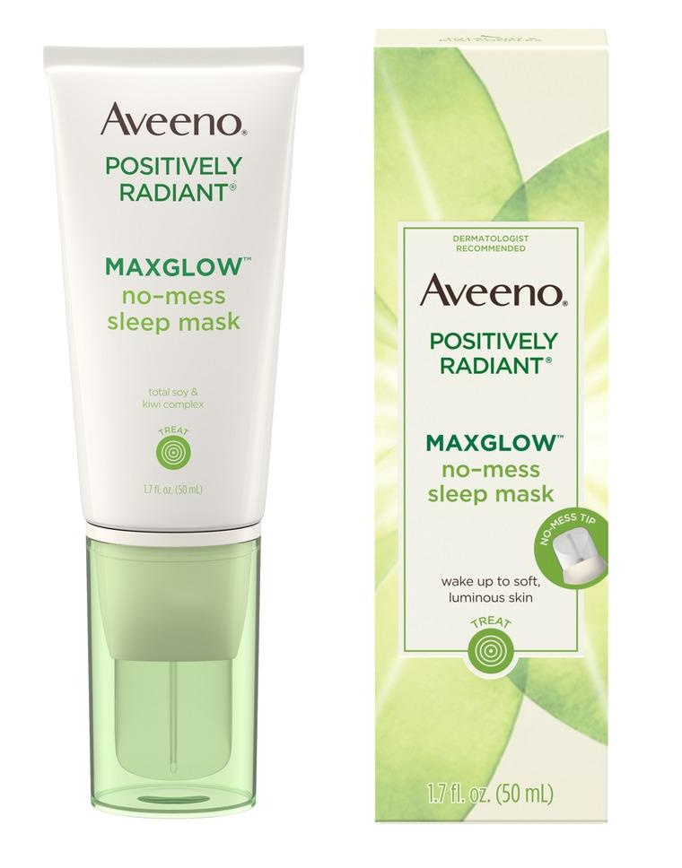 Aveeno Positively Radiant Maxglow No-Mess Sleep Mask