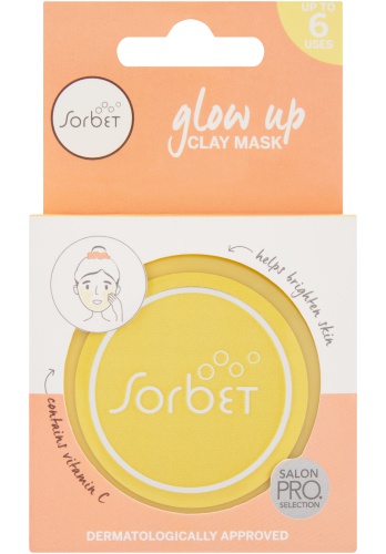 SORBET Glow Up Exfoliating Clay Mask With Vitamin C