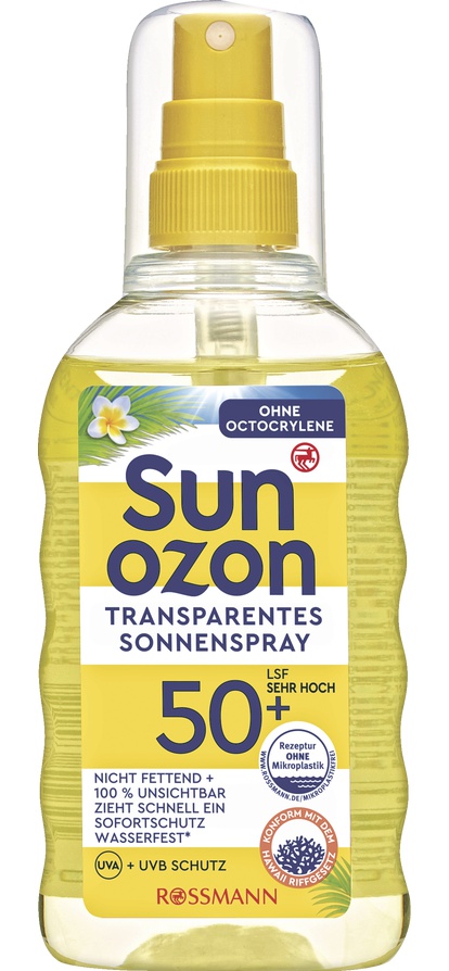 Sun Ozon Transparentes Sonnenspray LSF 50+