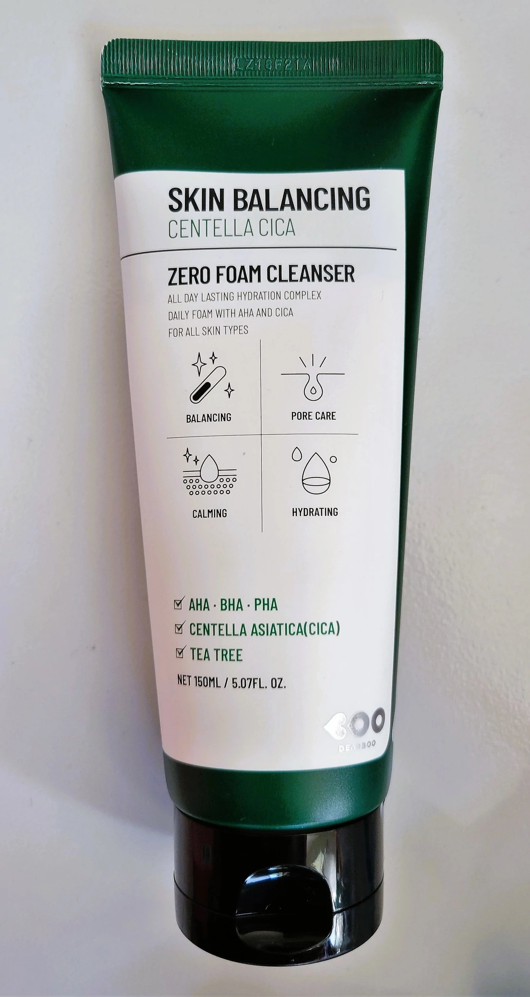 Dearboo Skin Balancing Centella Cica Zero Foam Cleanser