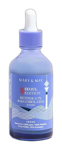 MARY & MAY Retinol 0.1% Bakuchiol Cica Serum Seoul Edition