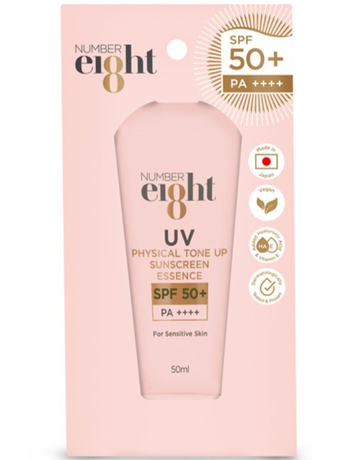 Number ei8ht UV Physical Tone Up Sunscreen Essence SPF50+ Pa++++