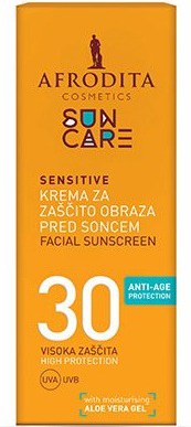 Afrodita Sun Care Sensitive Facial Sunscreen SPF 30