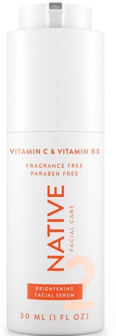 Native Brightening Vitamin C And Niacinamide Facial Serum, Fragrance Free