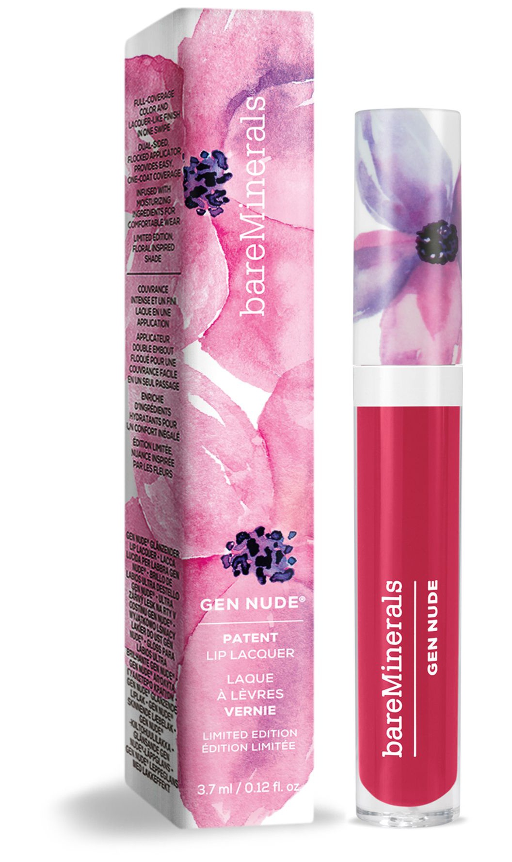 bareMinerals Floral Utopia Gen Nude® Patent Lip Lacquer