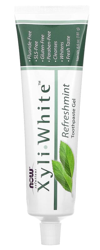 Now Foods Solutions Xyliwhite Toothpaste Gel - Refreshmint