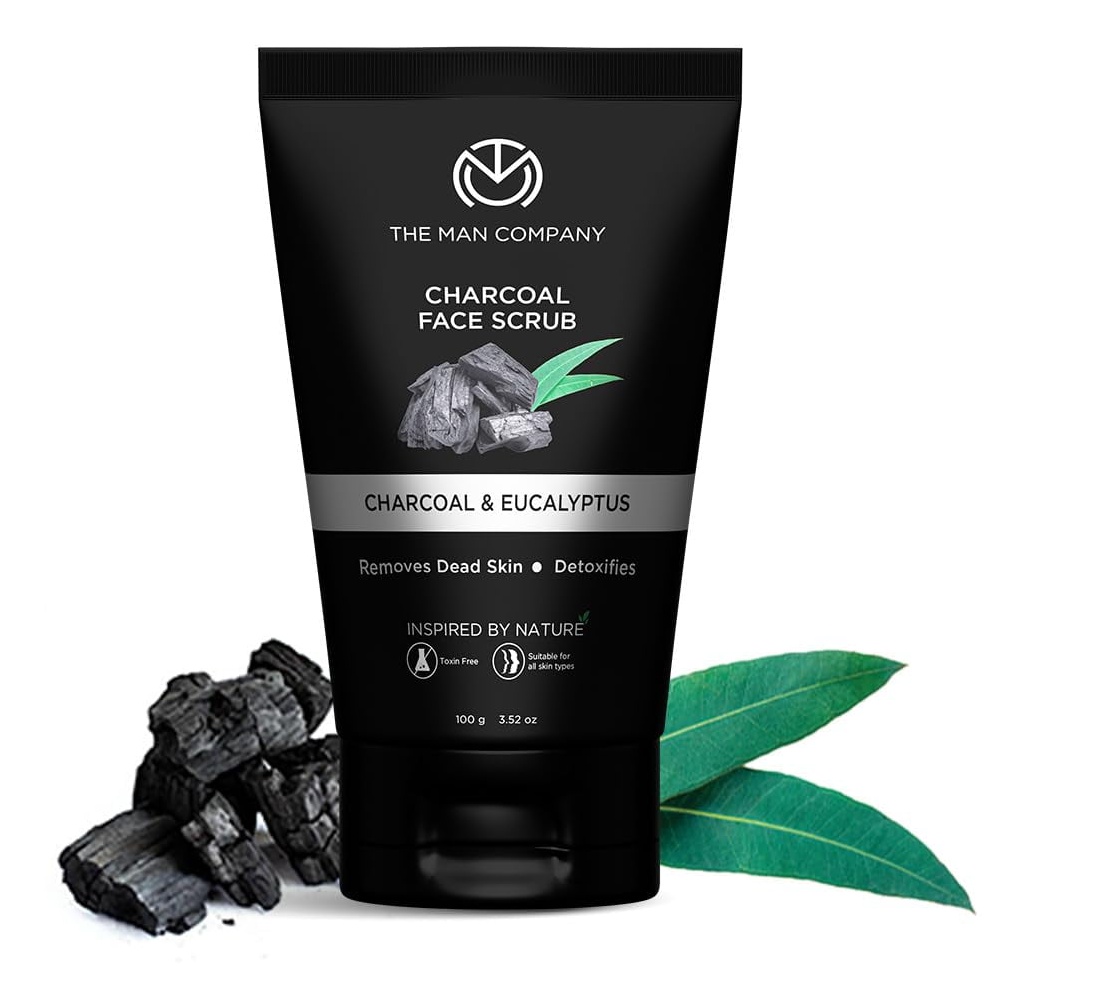 The Man Company Charcoal Face Scrub | Charcoal & Eucalyptus