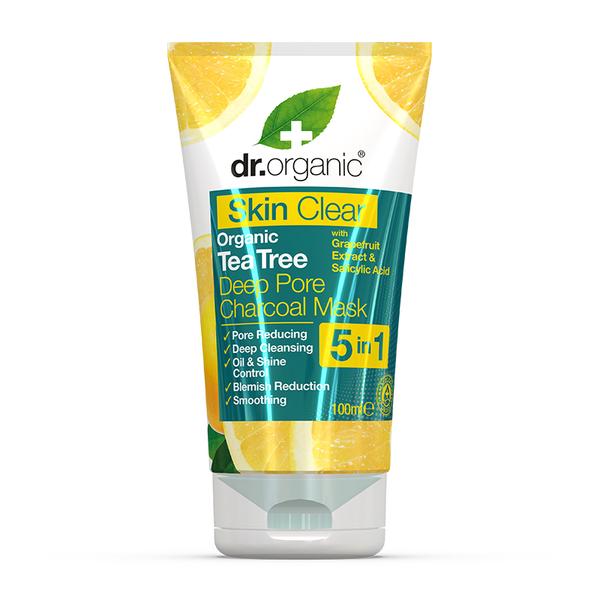Dr Organic Skin Clear Tea Tree Deep Pore Charcoal Mask