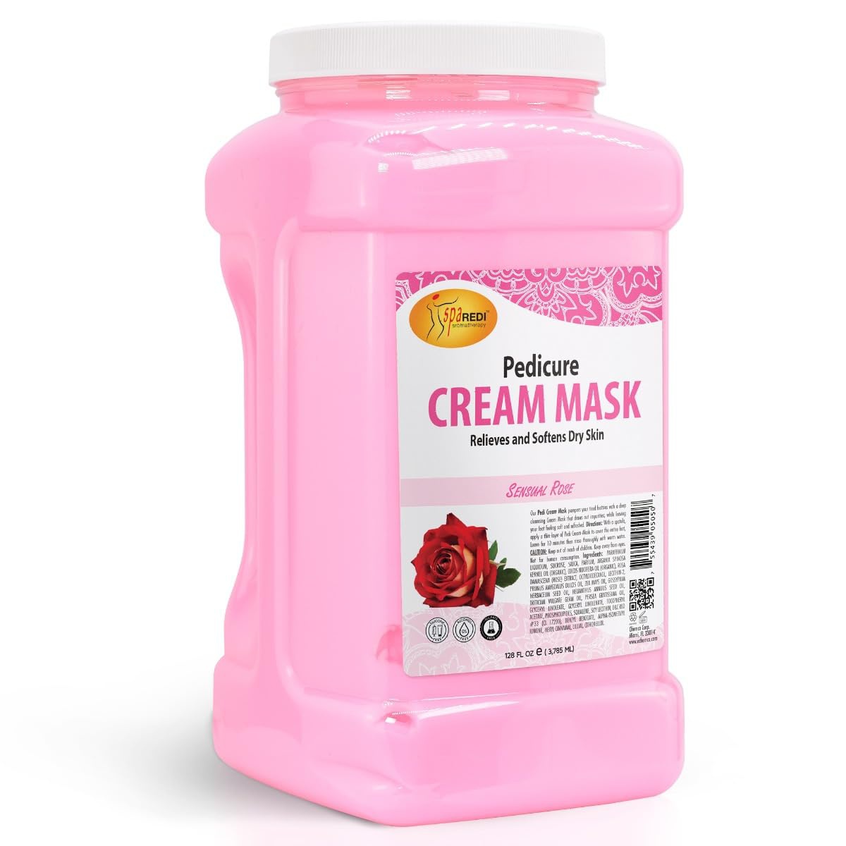 Spa Redi Body And Foot Cream Mask, Sensual Rose