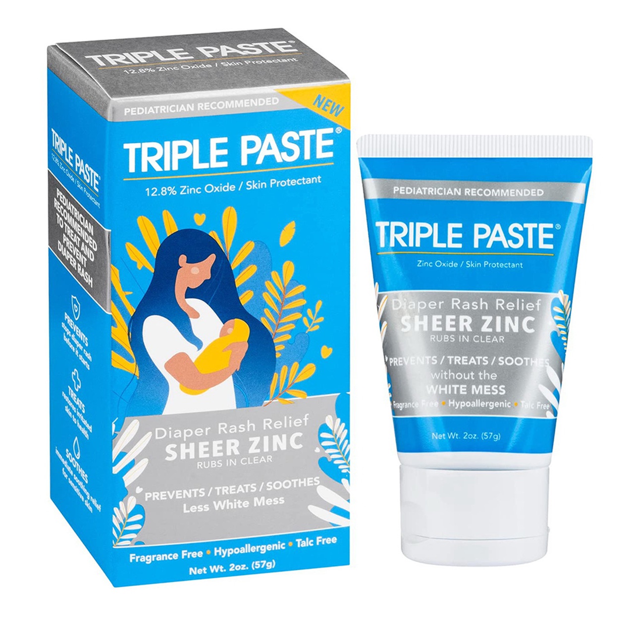 Triple Paste Diaper Rash Relief Sheer Zinc