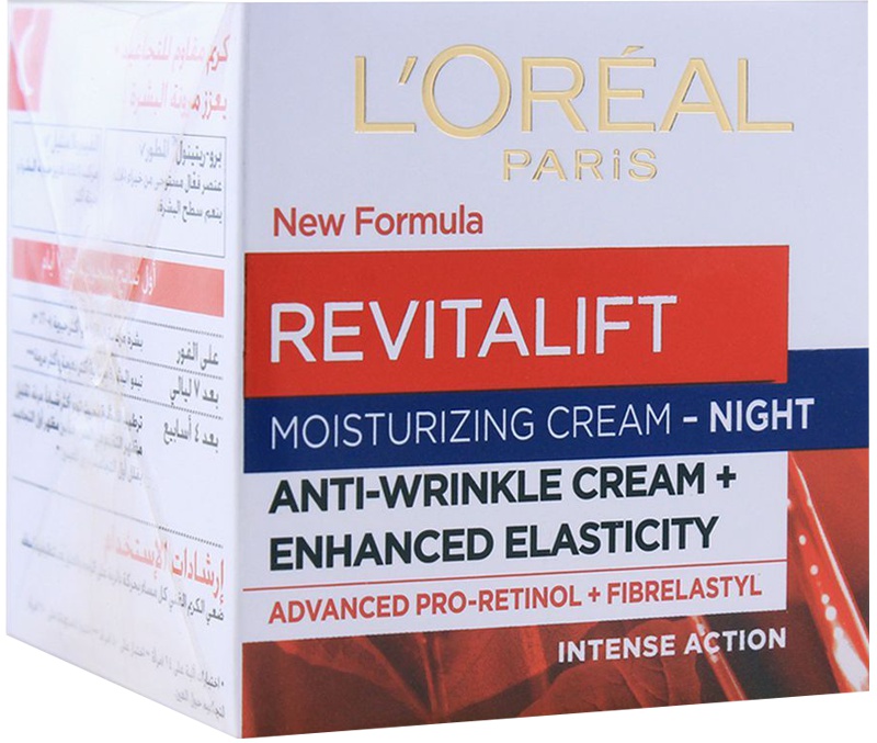 L'Oreal Revitalift Moisturizing Cream Night Anti Wrinkle + Enhanced Elasticity