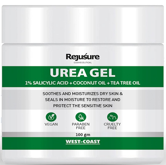 REJUSURE Urea Gel With 1 Salicylic Acid + Coconut Oil + Tea Tree Oil For Face, Body & Foot