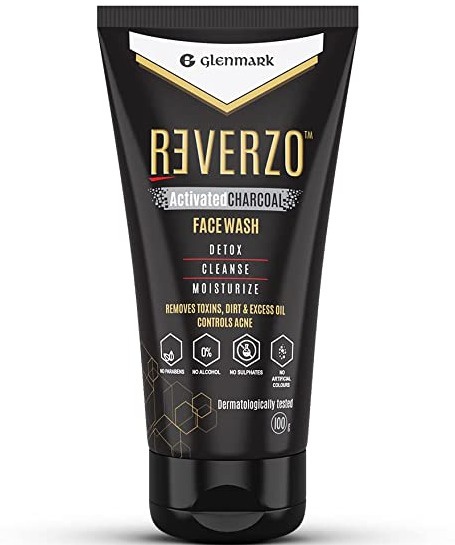glenmark Reverzo Activated Charcoal Face Wash
