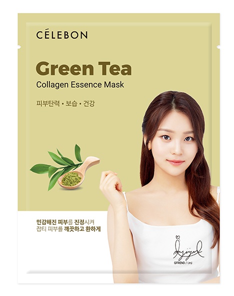 CÉLEBON Green Tea Collagen Essence Mask