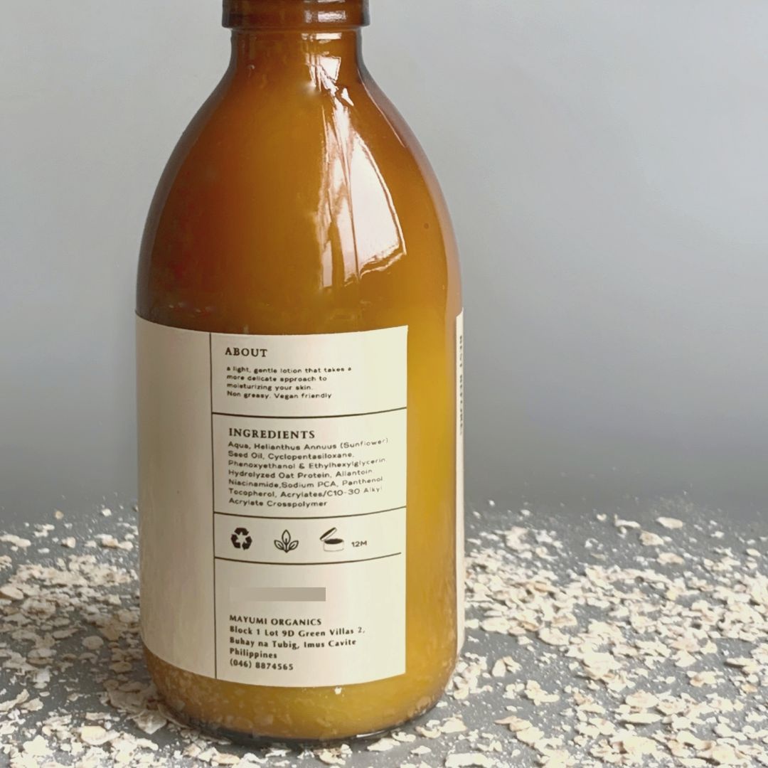 Mayumi Organics Oatmeal Hand And Body Lotion